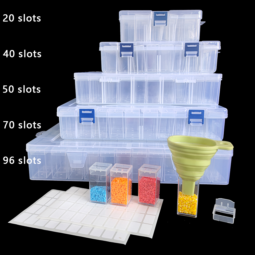 Embroidery Ideas - Square Plastic Diamond Painting Storage Box