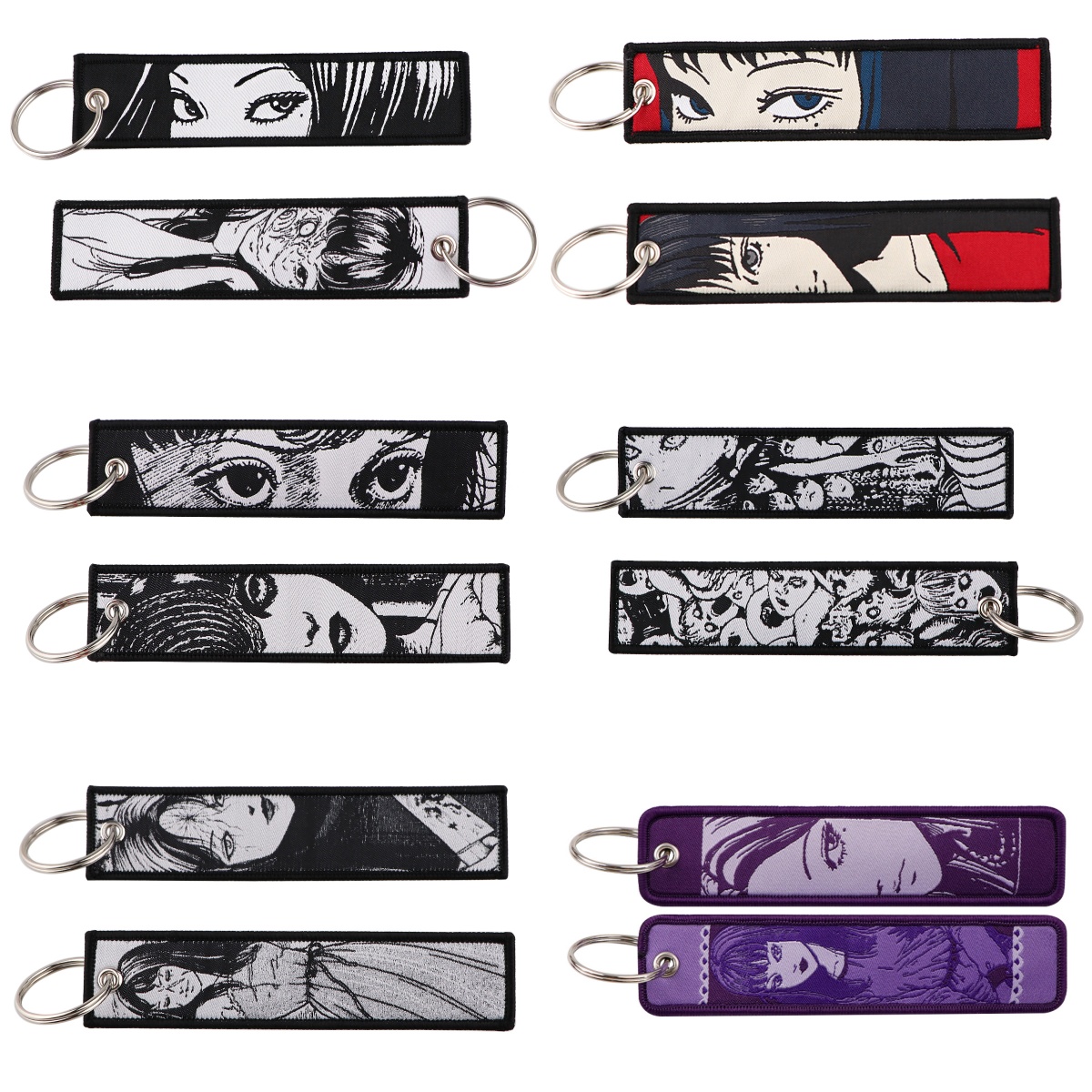 1pcs Retro Horror Lady Cartoon - Embroidery Keychain recension och pris