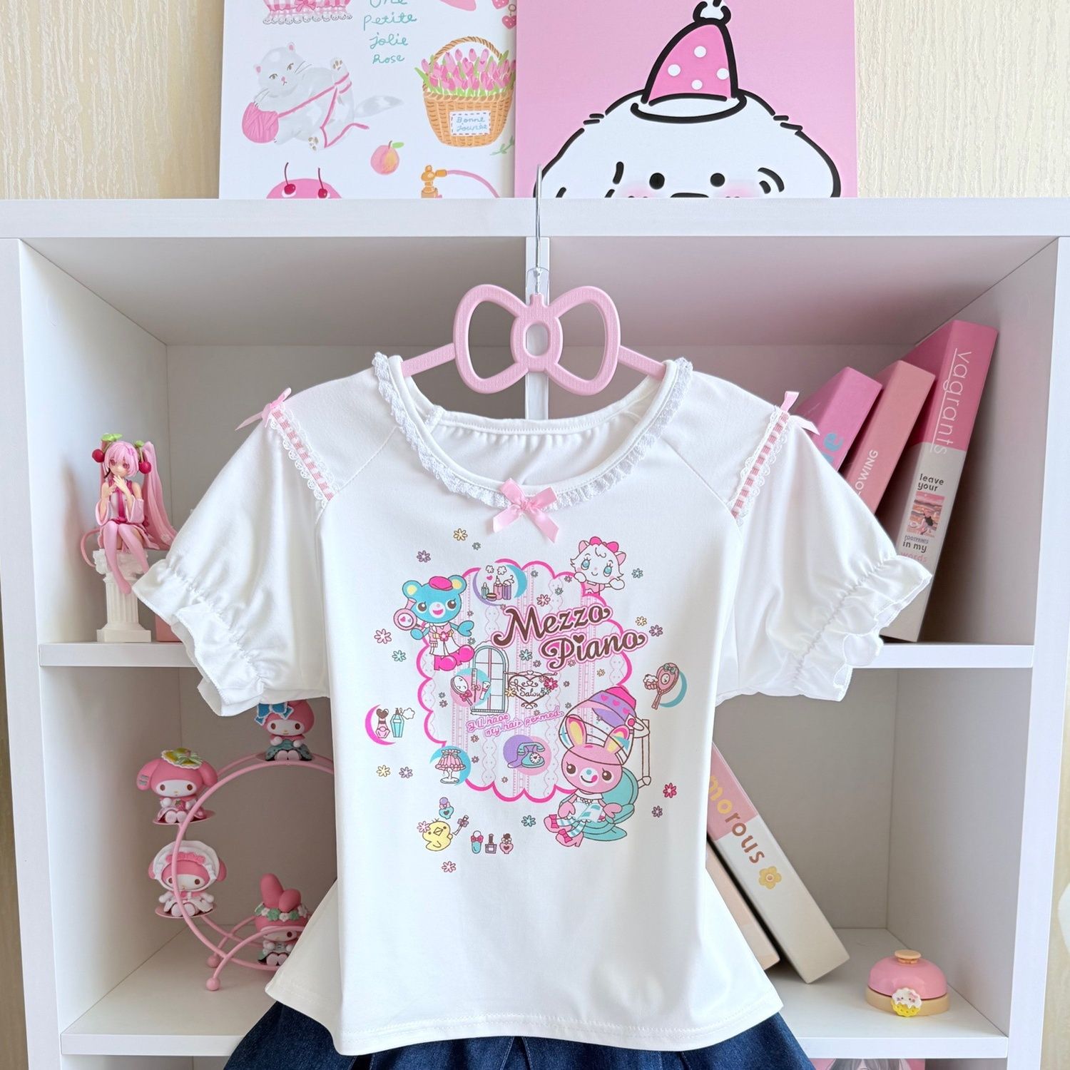 Japanese Sweet Skirt Sets Summ - Embroidery Cotton Shirt recension och pris