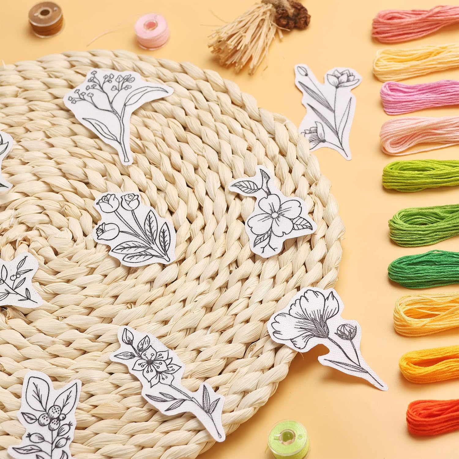 50Pcs Water Soluble Embroidery - Embroidery Ideas recension och pris
