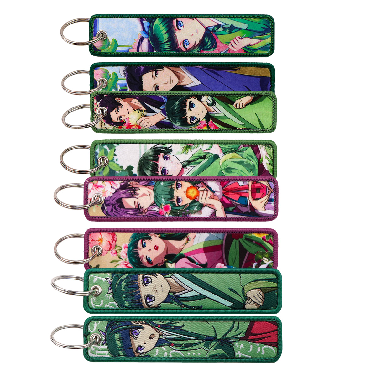1pcs Vintage Oriental Anime Gi - Embroidery Keychain recension och pris