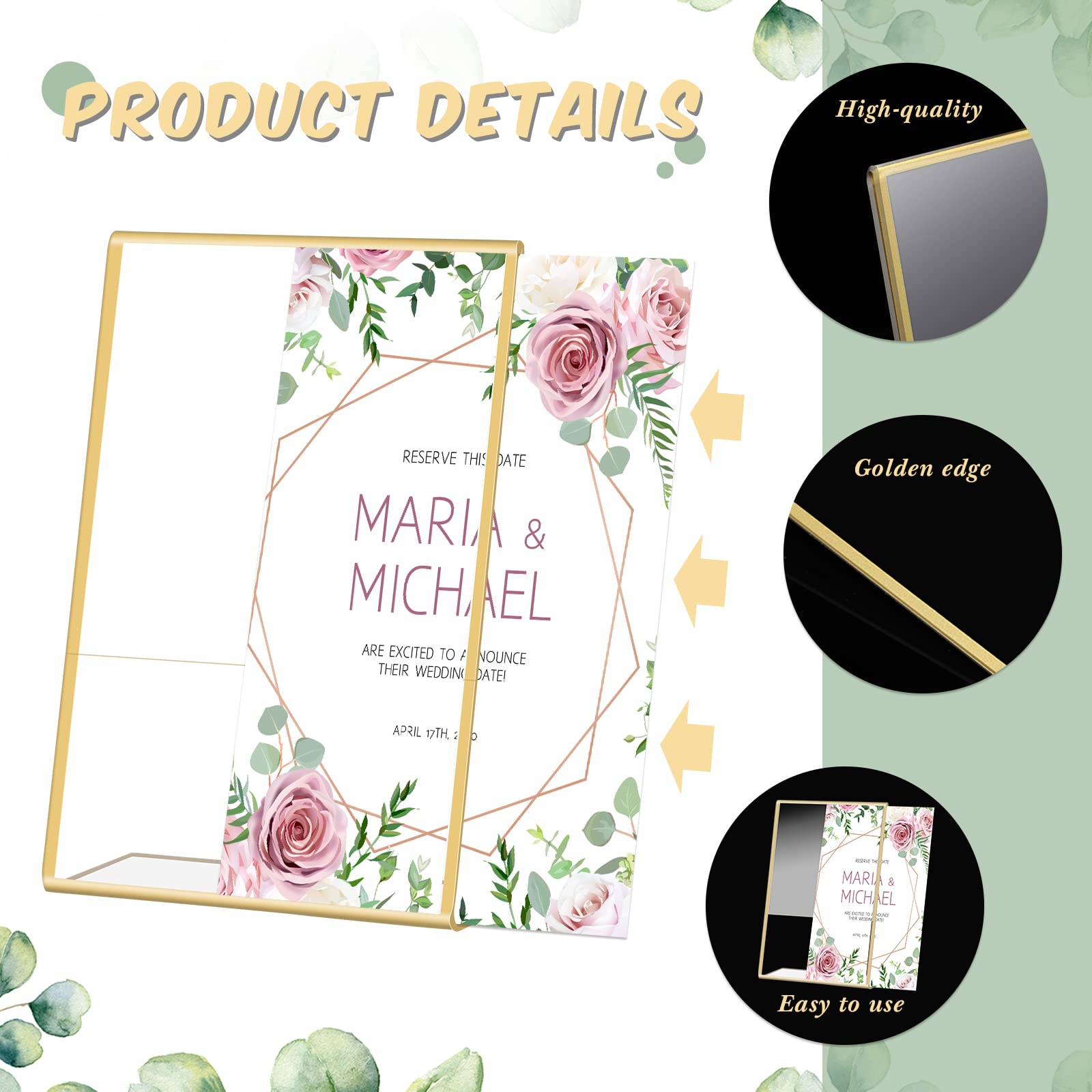 Gold Frame Acrylic Sign Holder - Embroidery Studio recension och pris