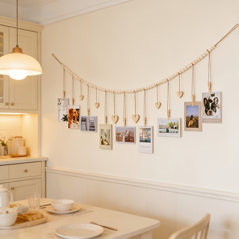 Hanging Photo Display Wall Dec - Frame Display Wood recension och pris