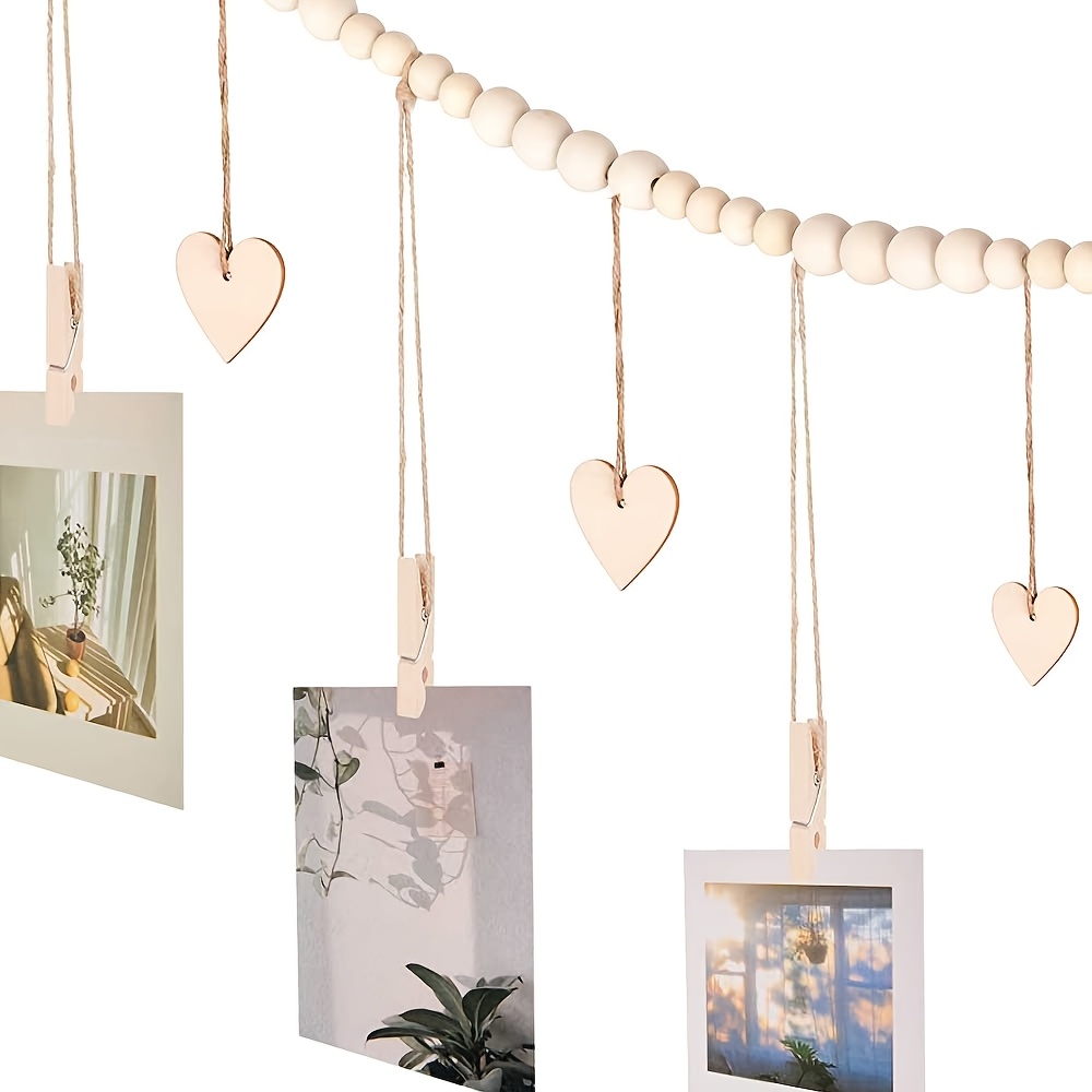 Hanging Photo Display Wall Dec - Frame Display Wood recension och pris