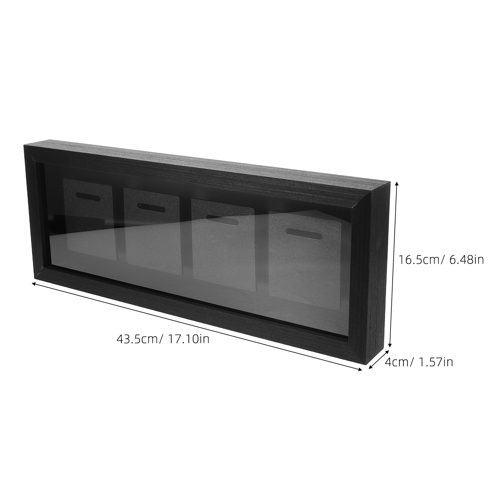 Medal Display Shadow Box 4-Slo - Frame Display Wood recension och pris