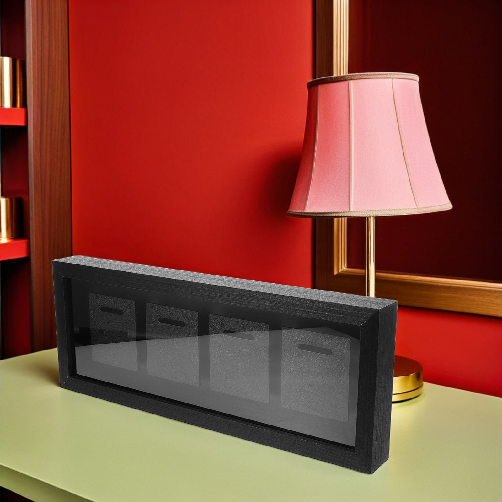 Medal Display Shadow Box 4-Slo - Frame Display Wood recension och pris
