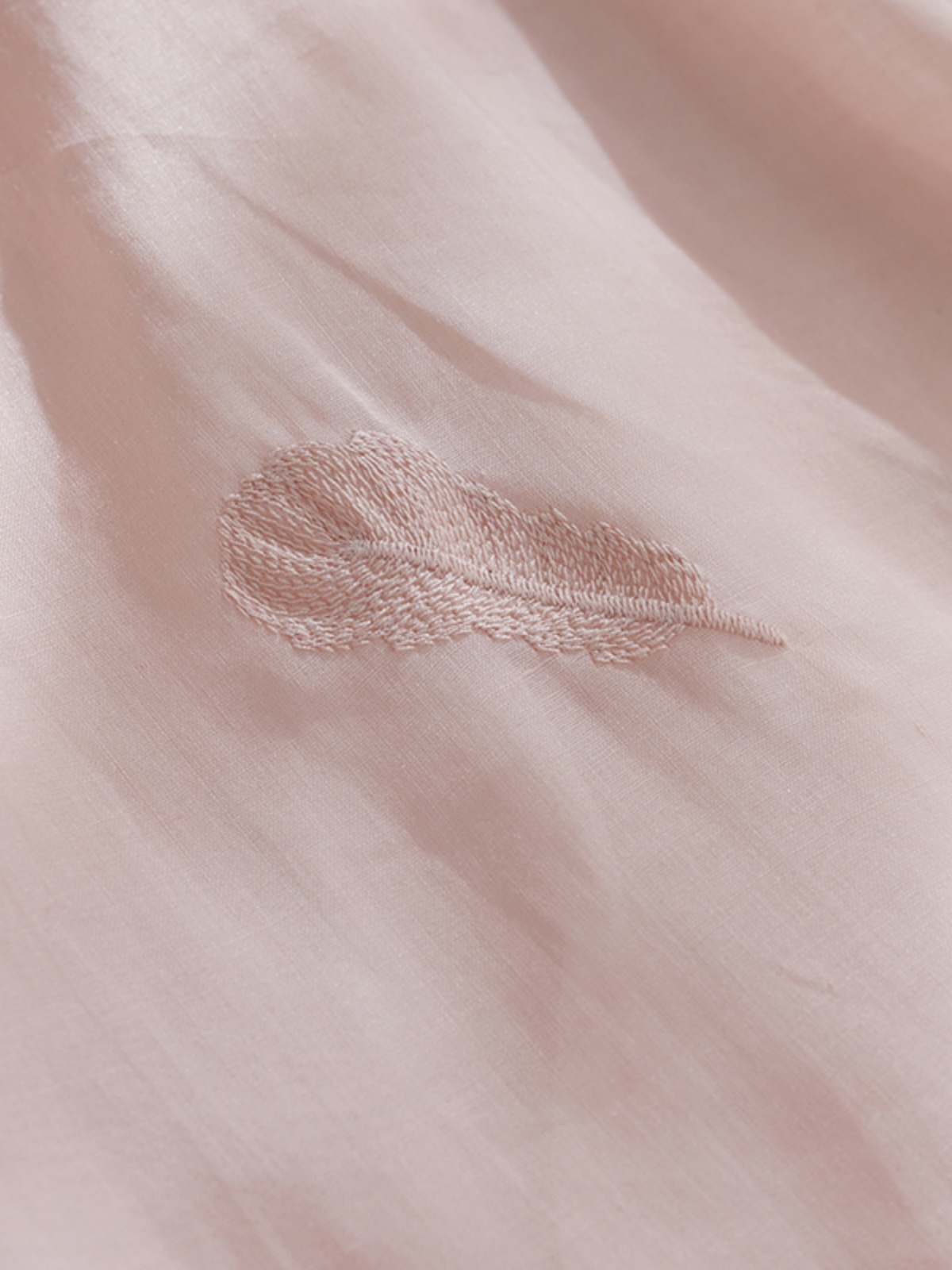 Retro Feather Embroidery Cotto - Embroidery Cotton Shirt recension och pris