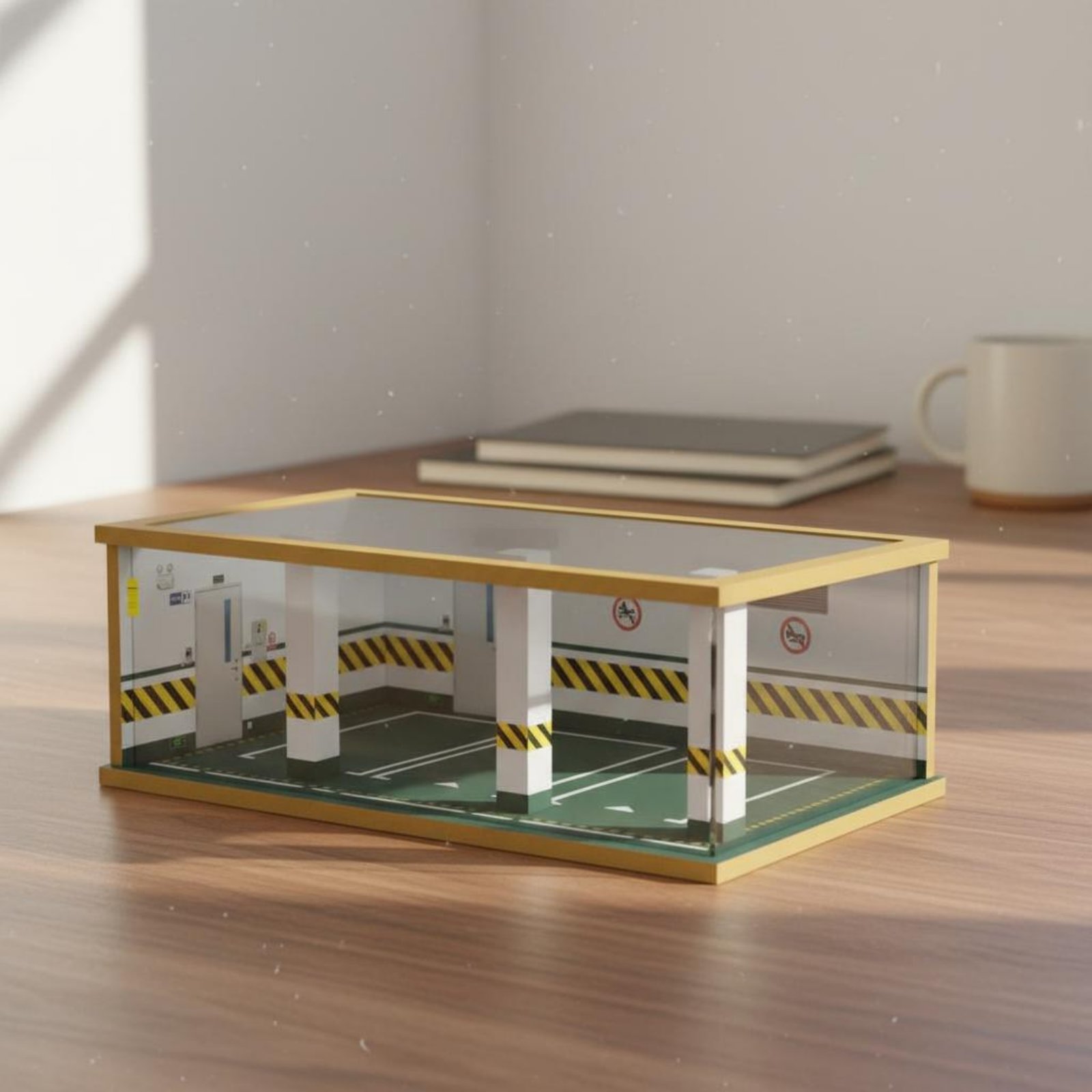 1:24 Scale Parking Garage Wood - Frame Display Wood recension och pris