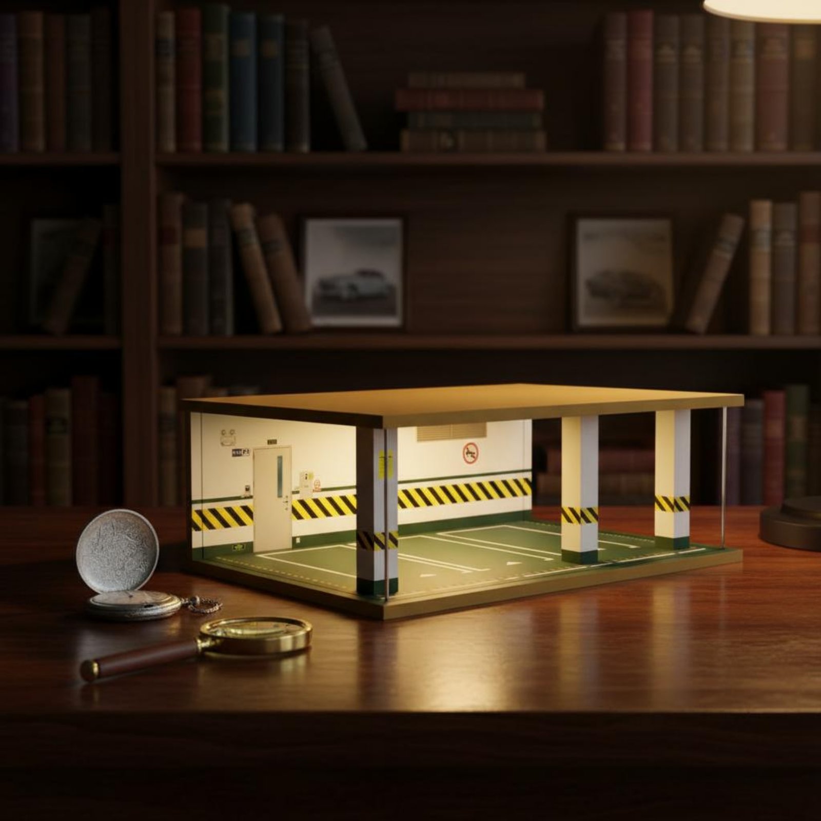 1:24 Scale Parking Garage Wood - Frame Display Wood recension och pris