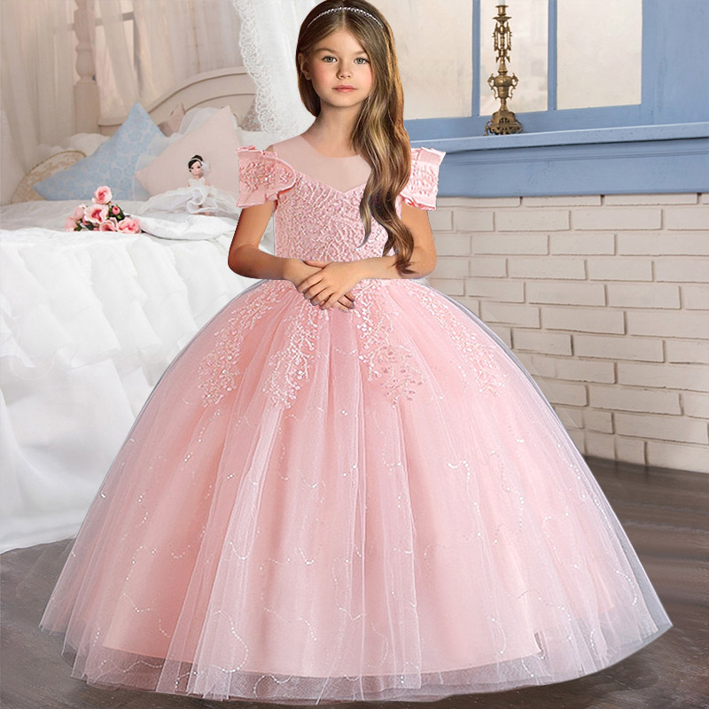 Flower Girl Dress Wedding Kids - Embroidery Jersey recension och pris