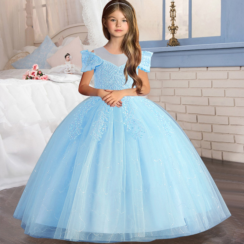 Flower Girl Dress Wedding Kids - Embroidery Jersey recension och pris