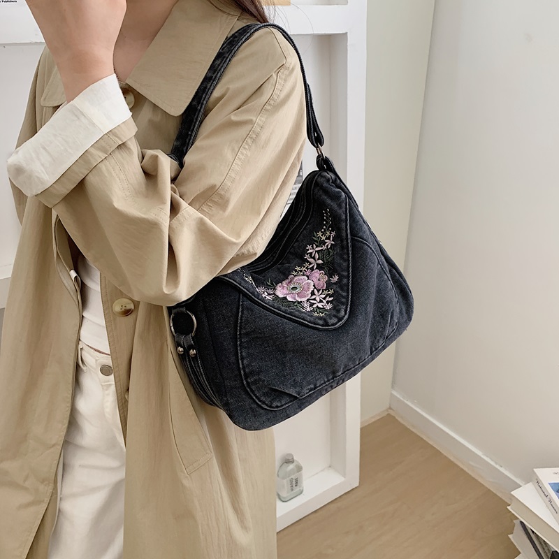 Vintage Denim Crossbody Should - Embroidery Jeans recension och pris