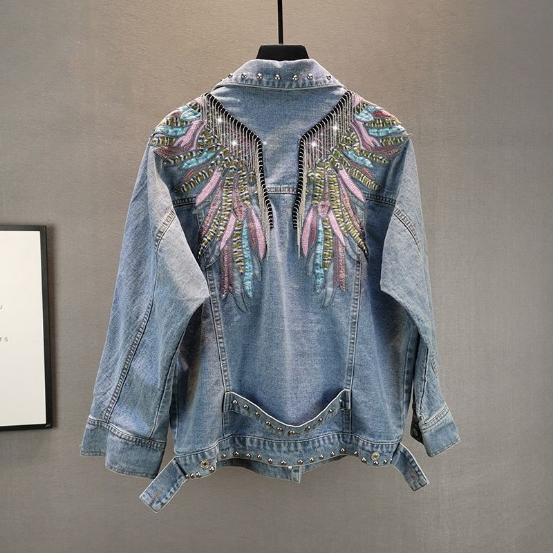 2026 New AutumnFashion Rivet W - Embroidery Jeans recension och pris