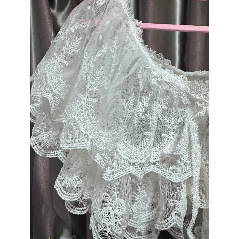 Blouse Cape Shawl Women's Lace - Embroidery Premium recension och pris
