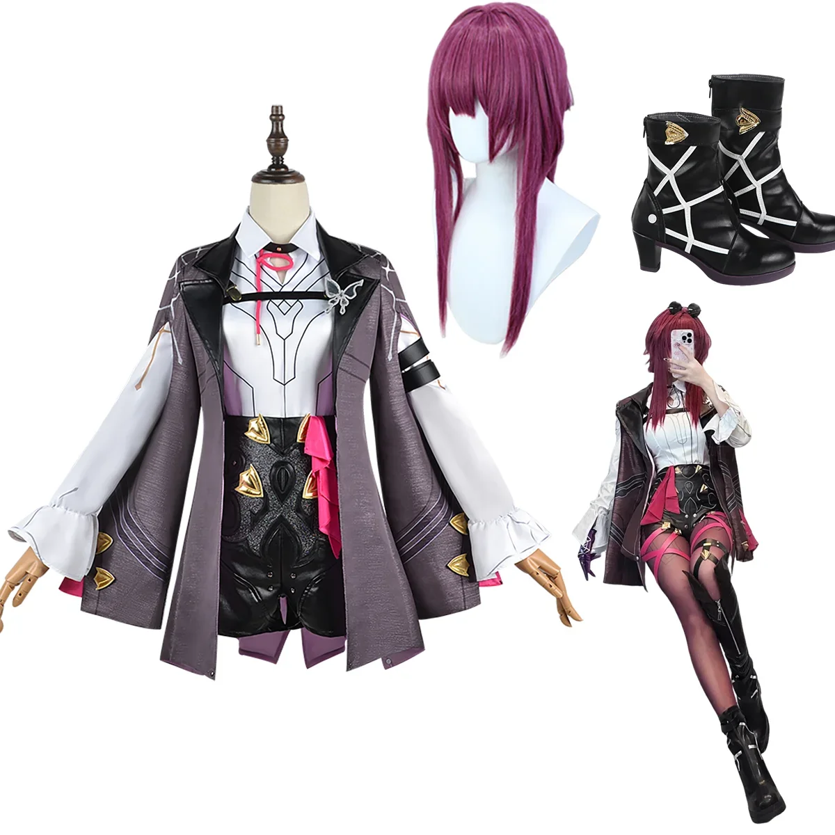 Honkai Star Rail Kafka Cosplay - Embroidery Premium recension och pris