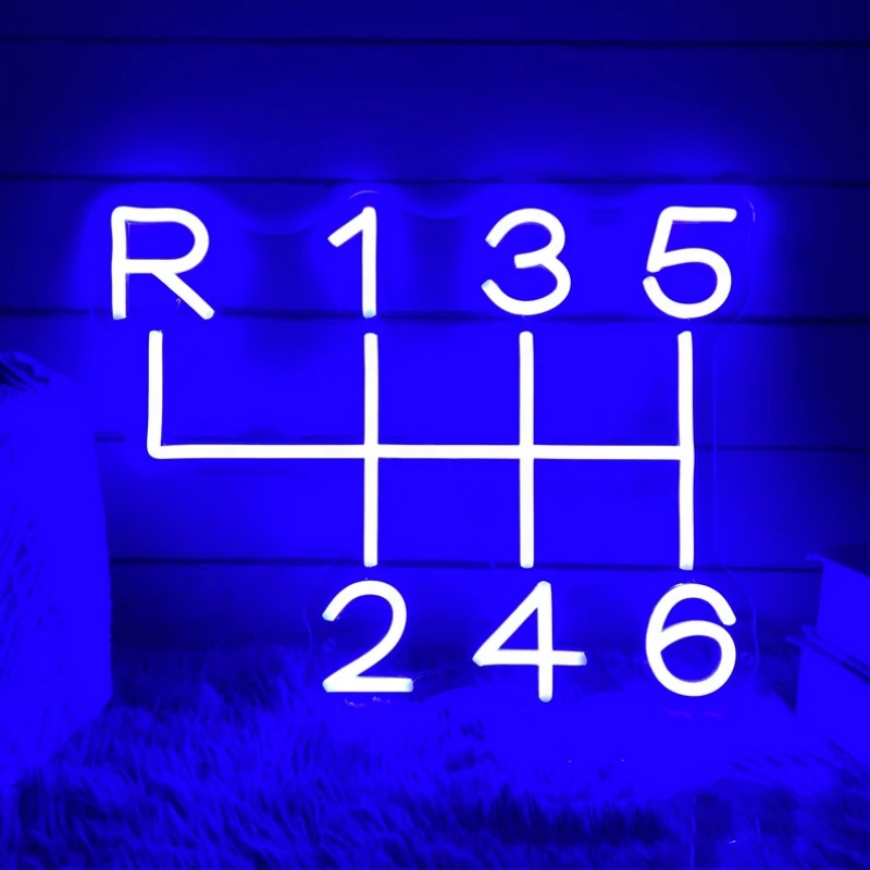 Car Gearbox Neon Sign Led Ligh - Embroidery Studio recension och pris