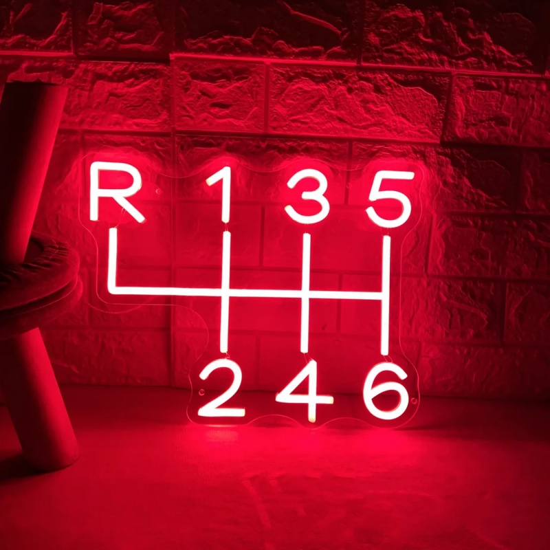 Car Gearbox Neon Sign Led Ligh - Embroidery Studio recension och pris