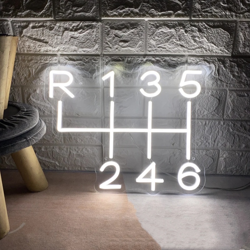 Car Gearbox Neon Sign Led Ligh - Embroidery Studio recension och pris