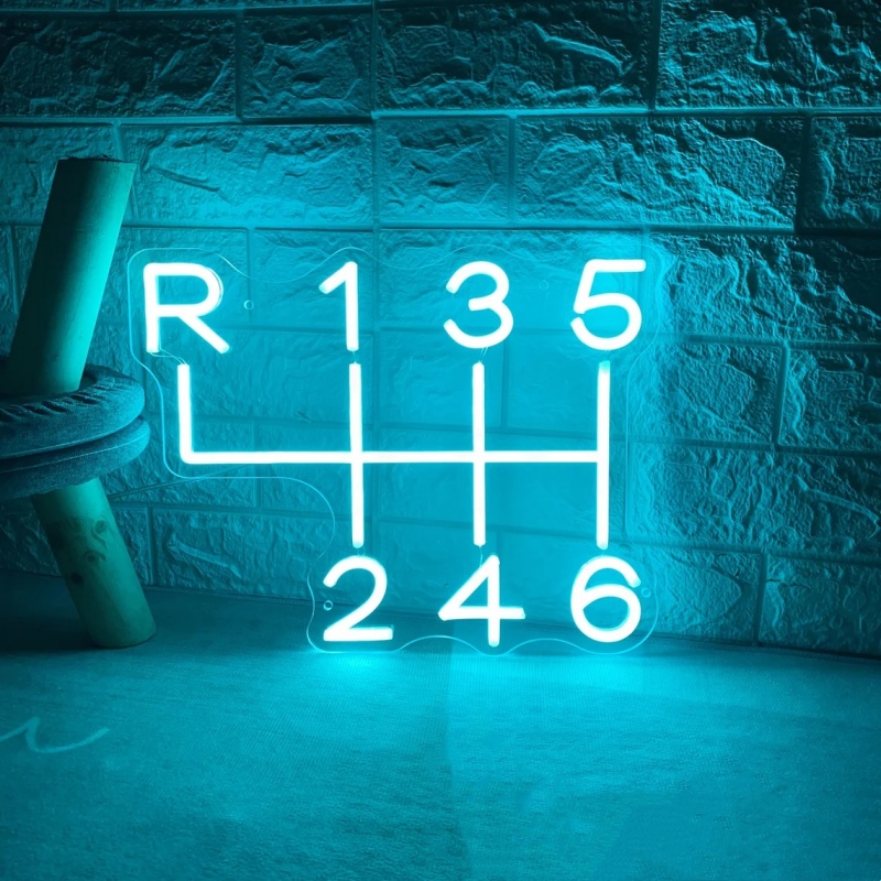 Car Gearbox Neon Sign Led Ligh - Embroidery Studio recension och pris