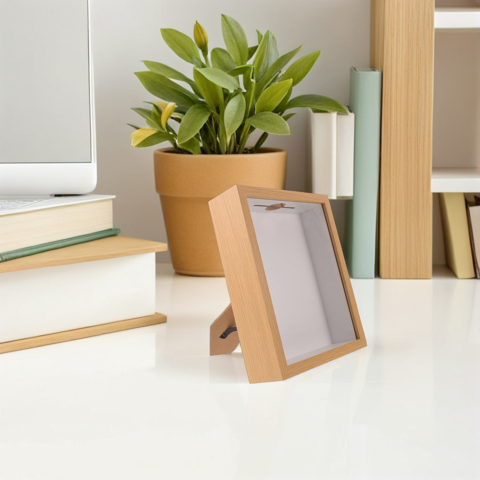 Shell Shadow Box Frame Rustic  - Frame Display Wood recension och pris