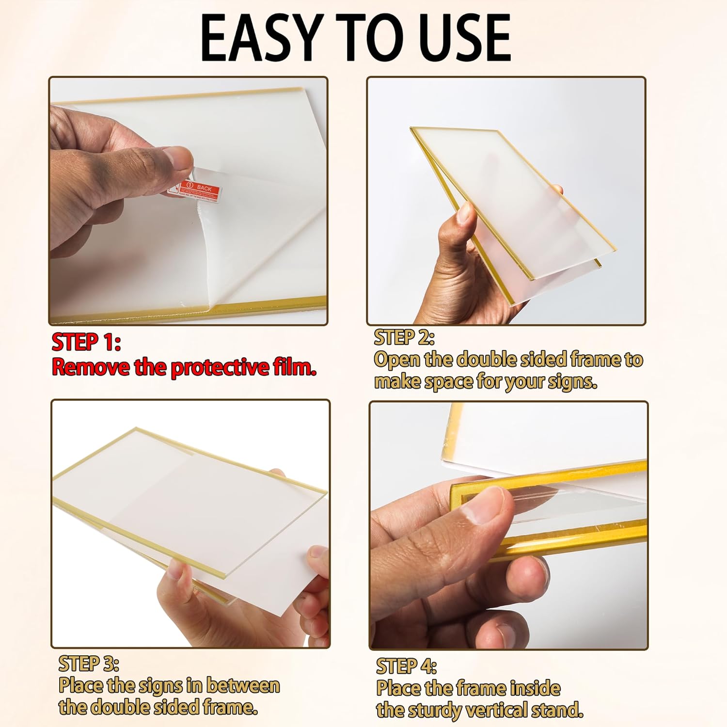 4x6inch Acrylic Sign Holder Wi - Embroidery Studio recension och pris