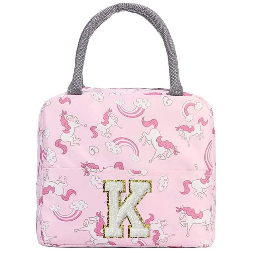 Insulation Lunch Bag Cute Unic - Embroidery Unicorn recension och pris