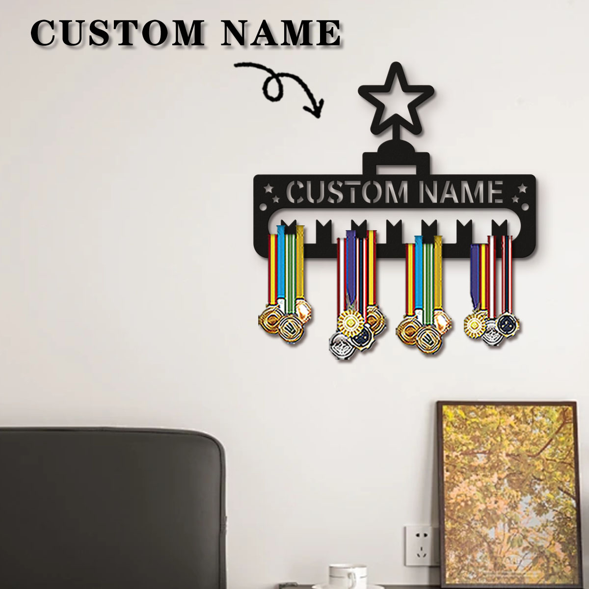 1pc Custom Modern Style Cartoo - Frame Display Wood recension och pris