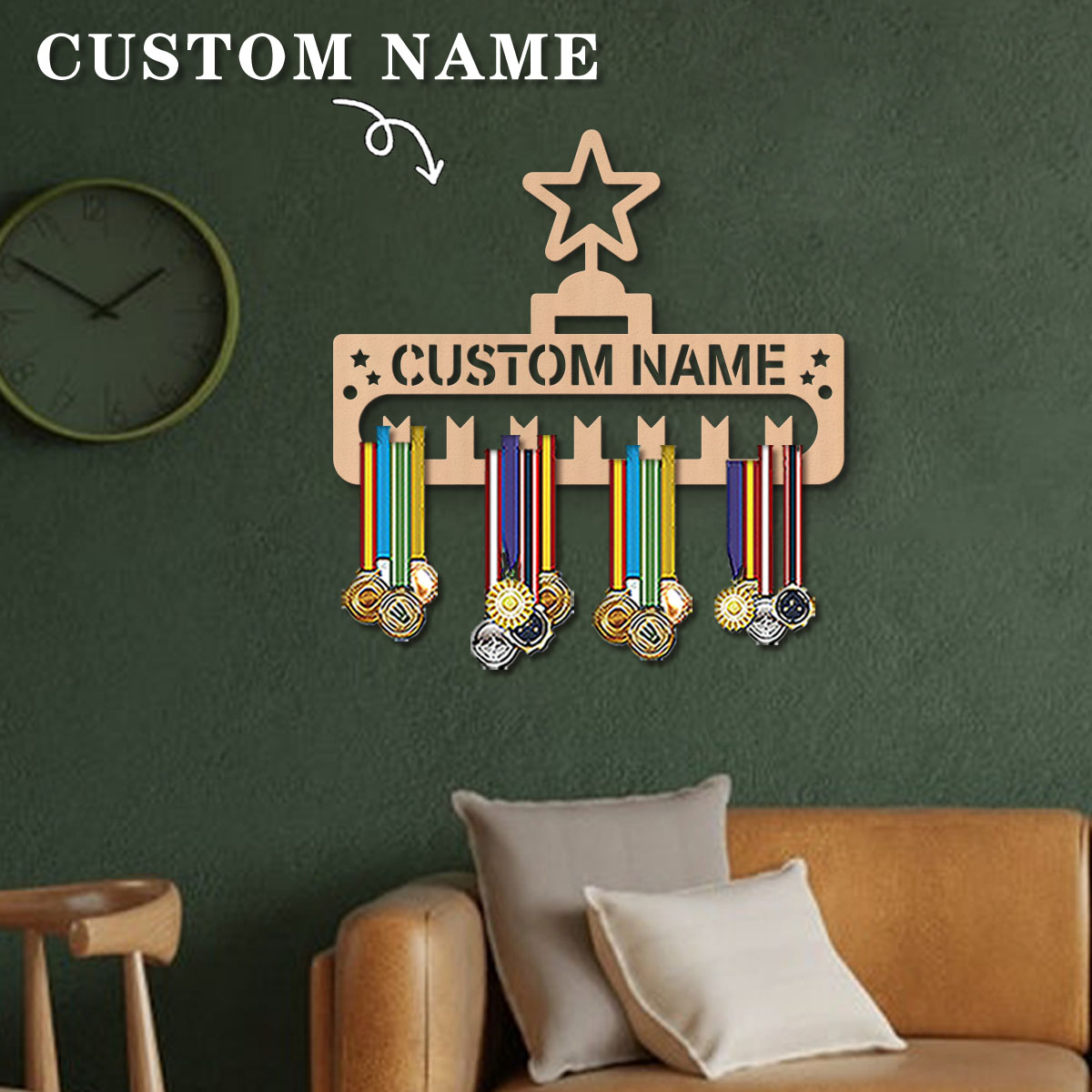 1pc Custom Modern Style Cartoo - Frame Display Wood recension och pris