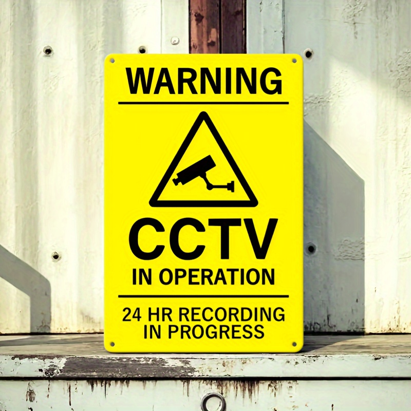 Vintage Style Metal CCTV Warni - Embroidery Studio recension och pris