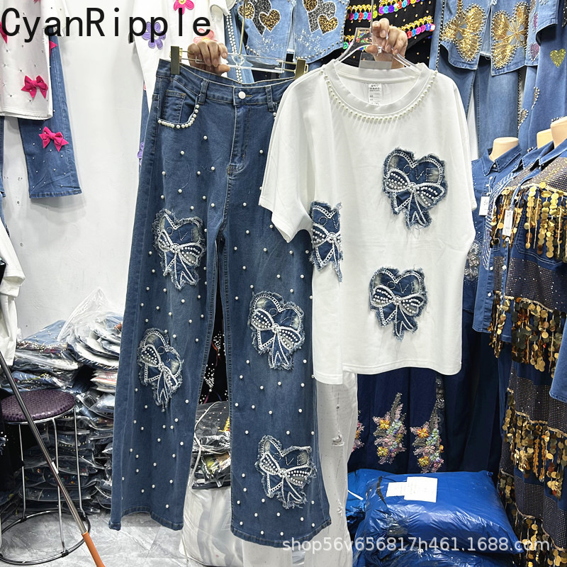 New Spring Summer Women Two-pi - Embroidery Cotton Shirt recension och pris