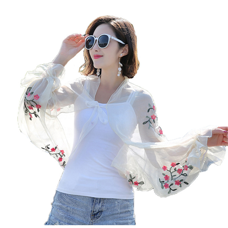 2025 Summer New Women Long Cas - Embroidery Cotton Shirt recension och pris