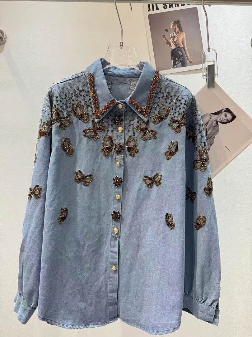 Luxury Style Denim Jacket For  - Embroidery Jeans recension och pris