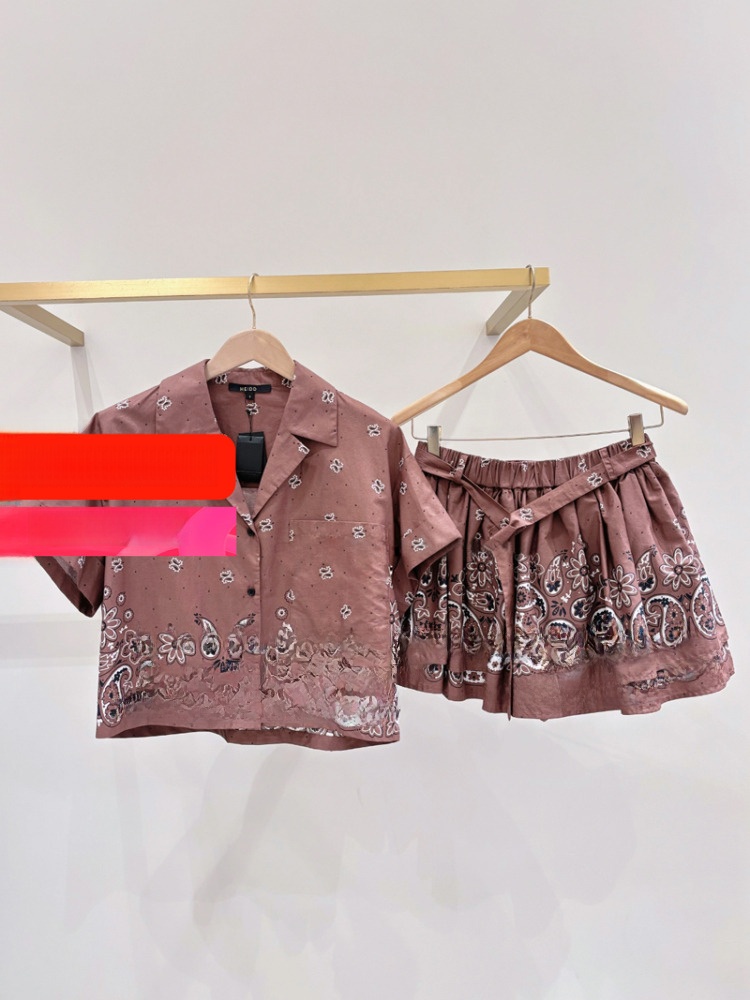 M Home 2025 Summer Vacation St - Embroidery Cotton Shirt recension och pris