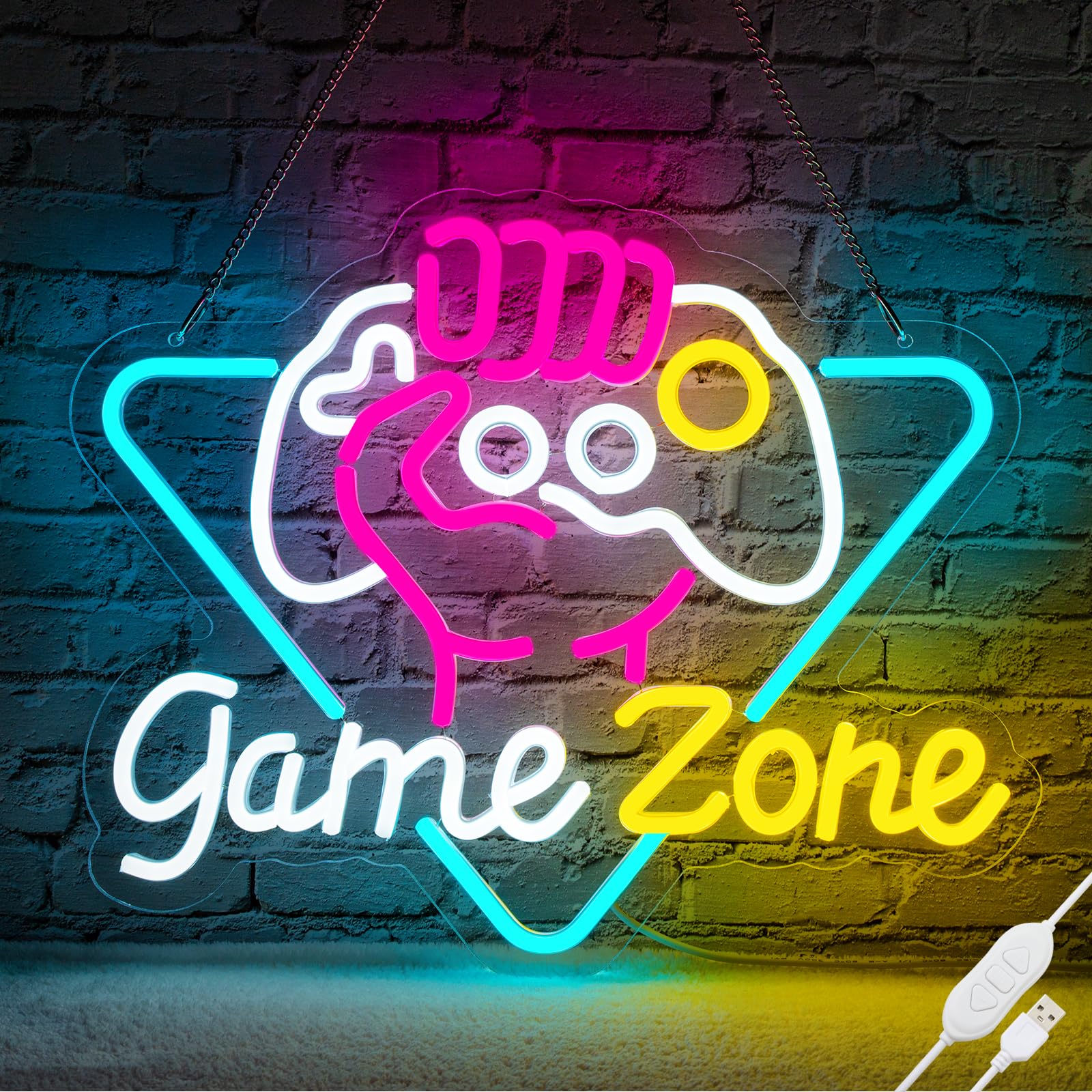 Game Zome Neon Sign LED Wall D - Embroidery Studio recension och pris
