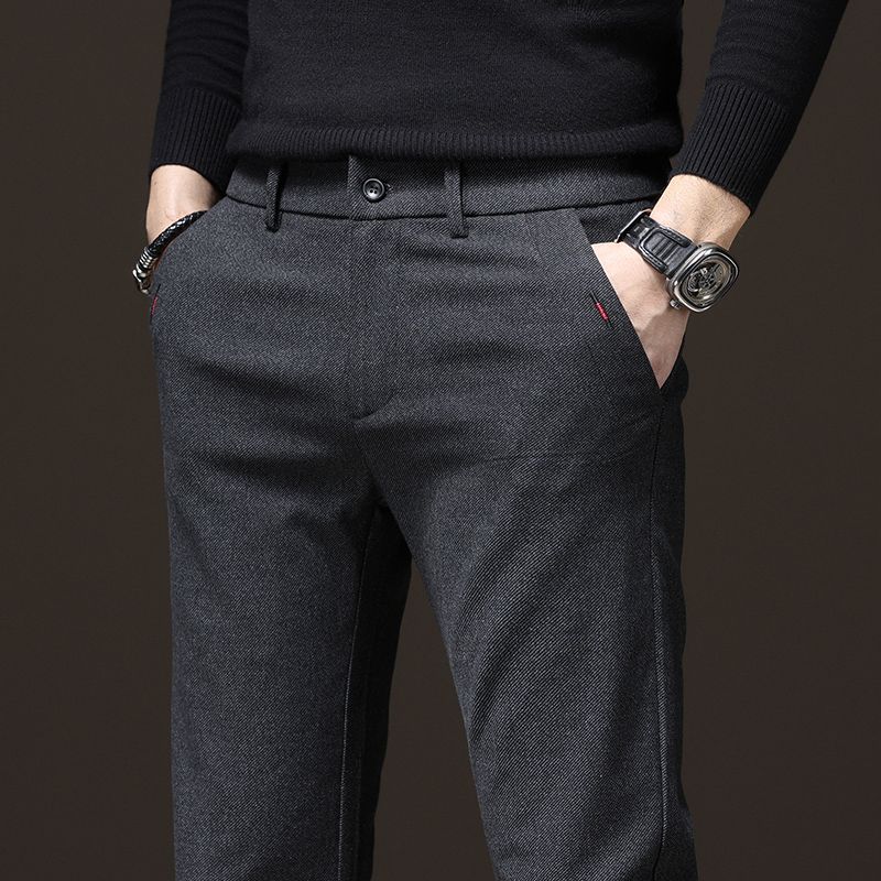Spring Autumn Men's Casual Pan - Embroidery Jersey recension och pris