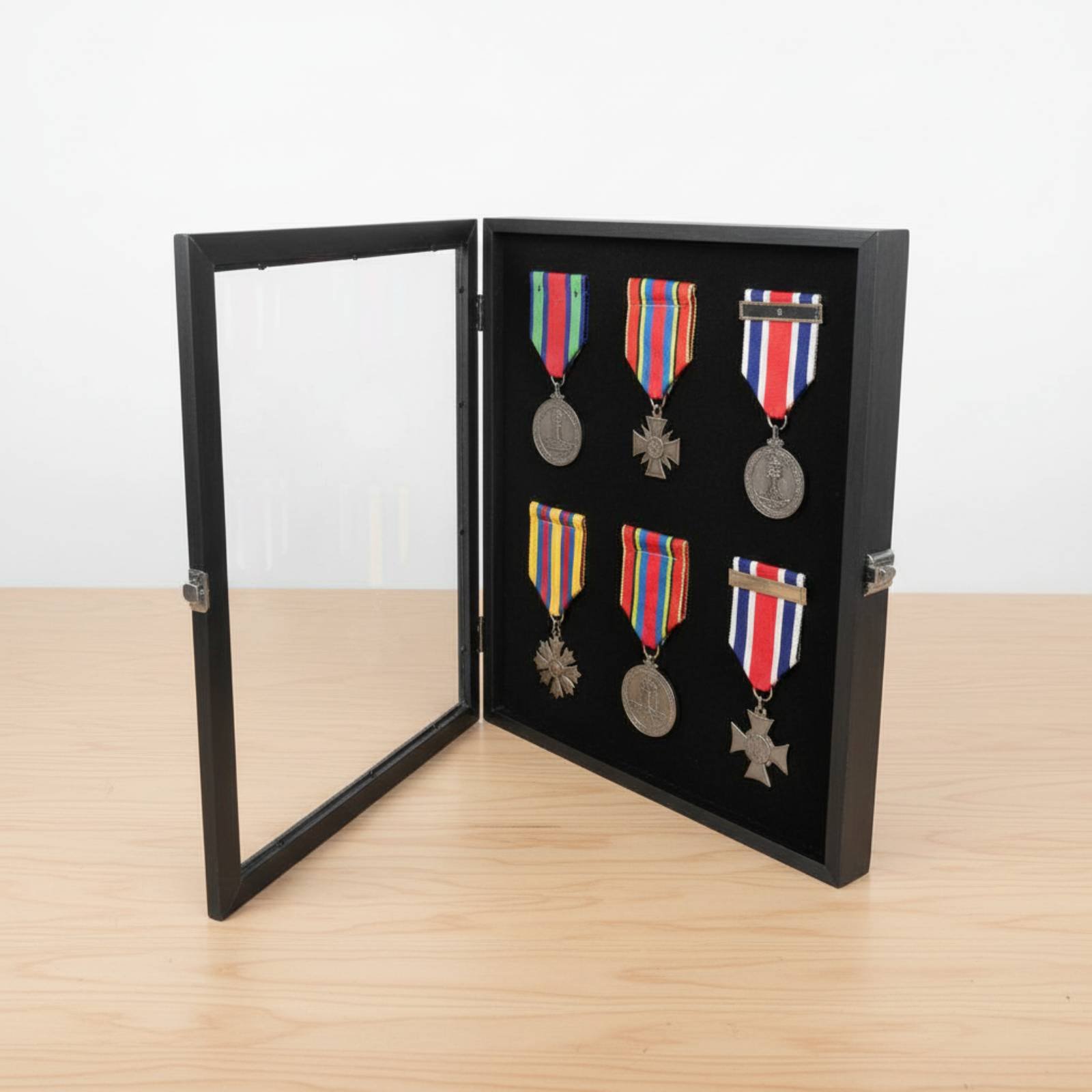 Badge Display Frame Transparen - Frame Display Wood recension och pris