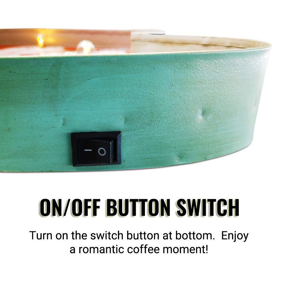 Metal Light Up Coffee Sign, Re - Embroidery Studio recension och pris