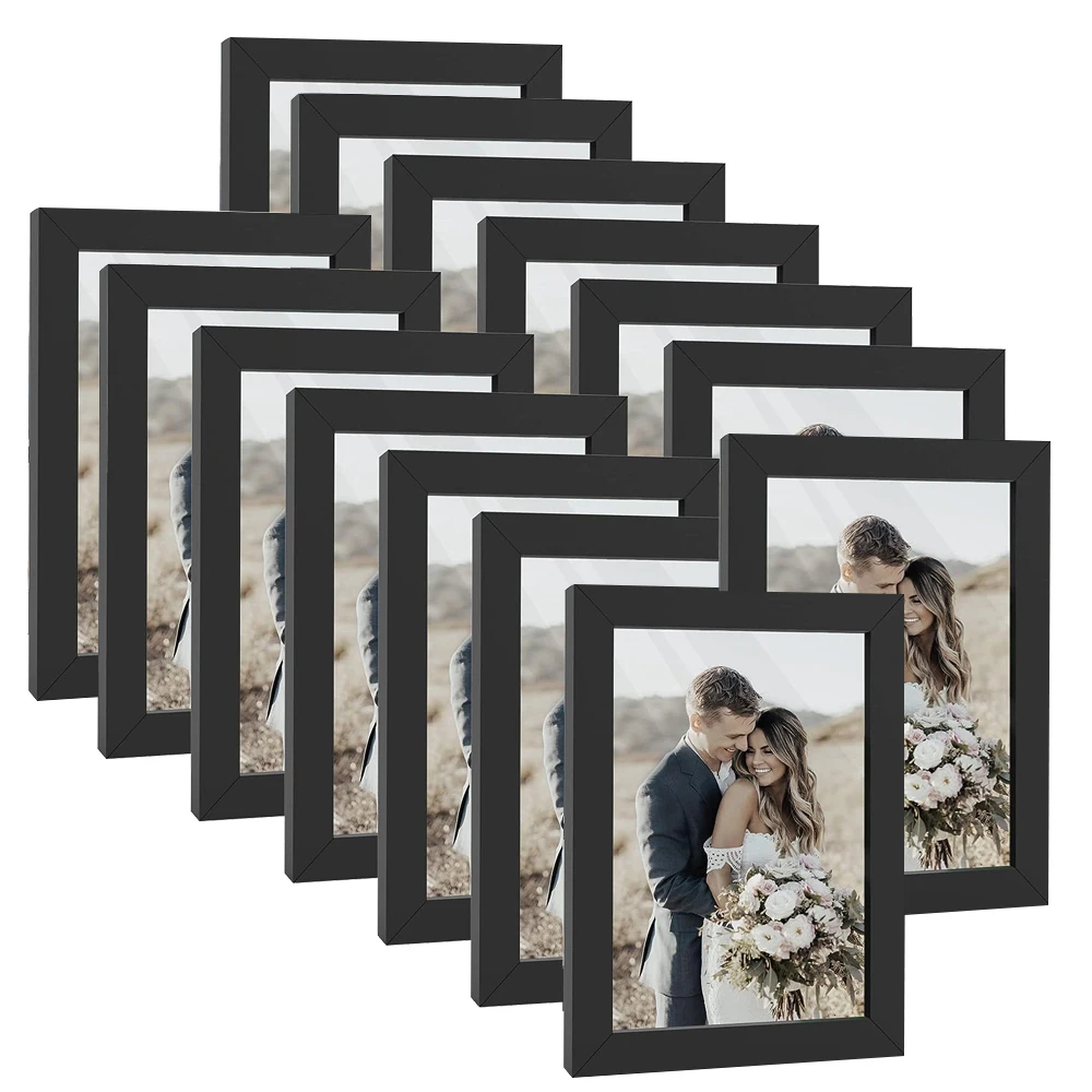 4x6IN 14pcs/Set Picture Frames - Frame Display Wood recension och pris
